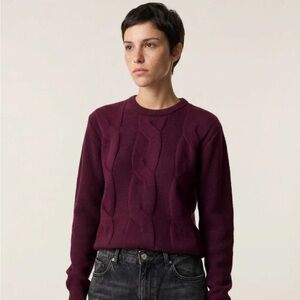 NWT Sheep Inc Merino Wool Burgundy Sweater